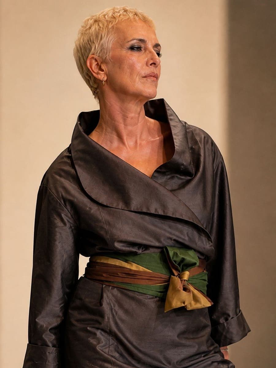 Robe Manteau con faja